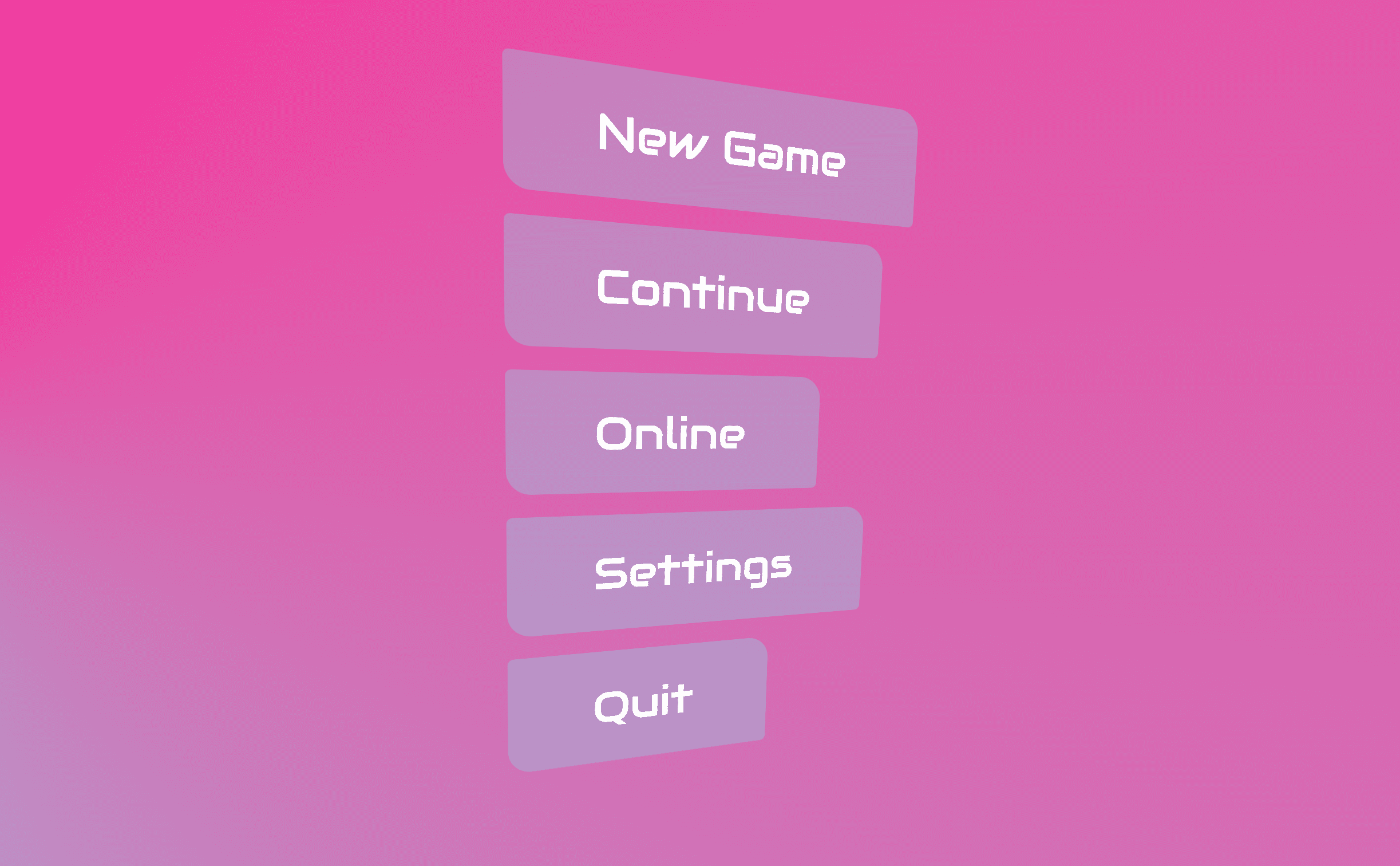 Screenshot of the button list in 3D perspective, this time with styled
buttons.
