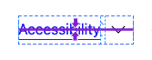 Un pan de breadcrumbs que se muestra alineado verticalmente con superposiciones de flexbox.