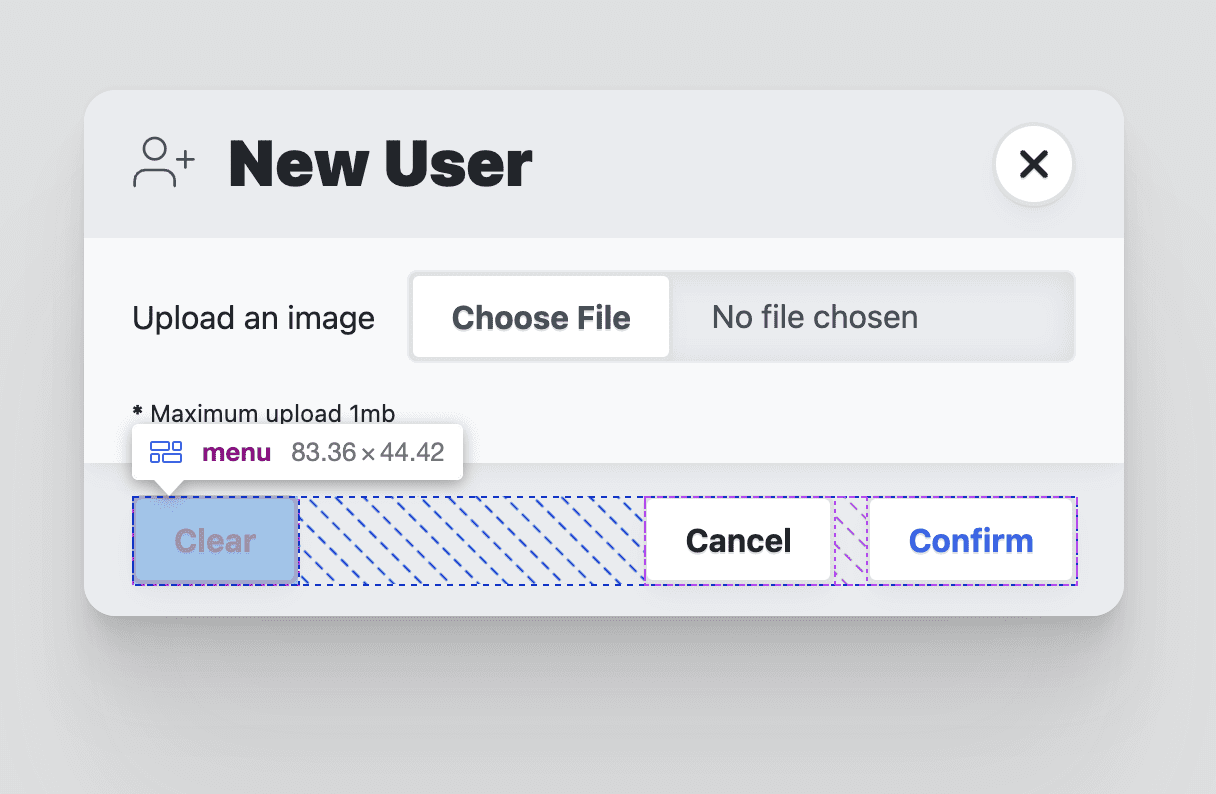 Screenshot of Chrome Devtools overlaying flexbox information on the footer menu elements.