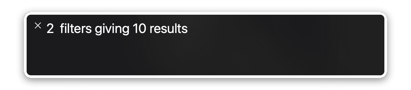 A screenshot of the MacOS screen reader announcing results.