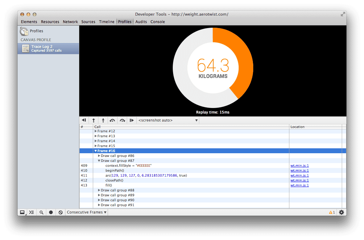 Canvas inspection using Chrome DevTools | Articles | web.dev