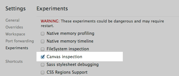 Canvas inspection using Chrome DevTools | Articles | web.dev