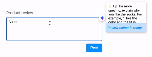 Animazione di esempio durante l'inferenza.