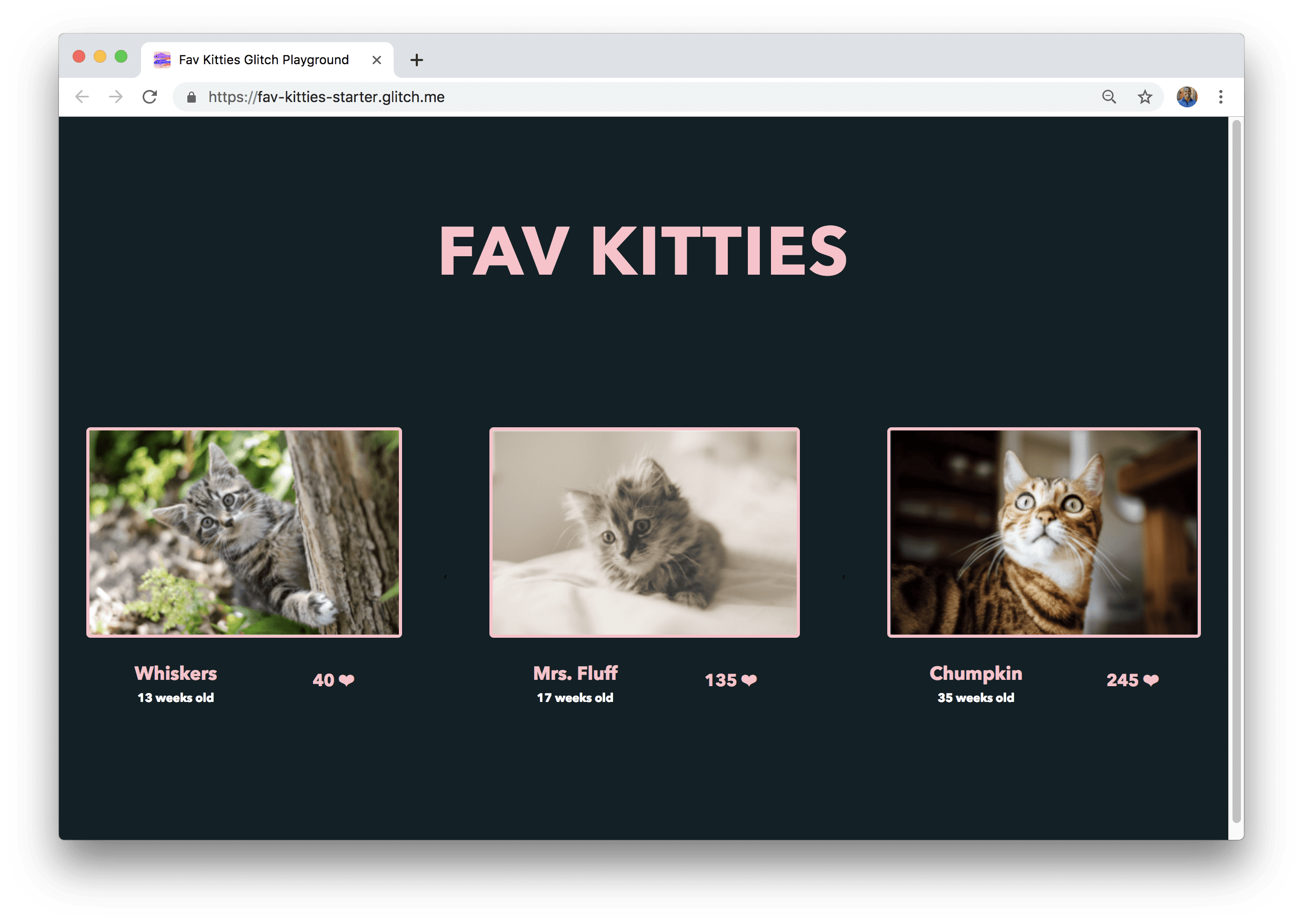 Capture d'écran de l'application