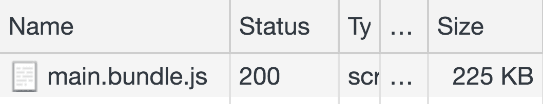 ลดขนาด Bundle เหลือ 225 KB