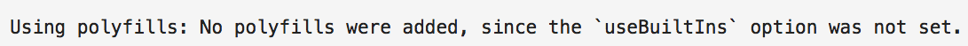 ยังไม่ได้เพิ่ม Polyfill