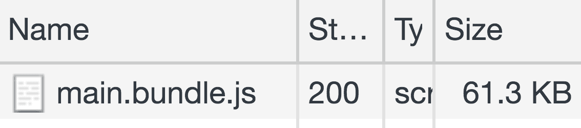 Bundle size reduction with static compression