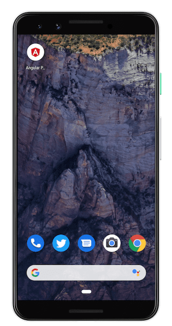Un'icona di scorciatoia per un'app web progressiva