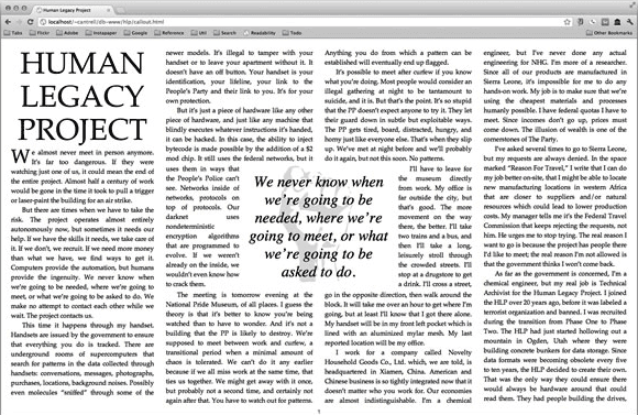 Html And Css Like Human Example Magazine-like layout for the web with CSS regions and exclusions ...