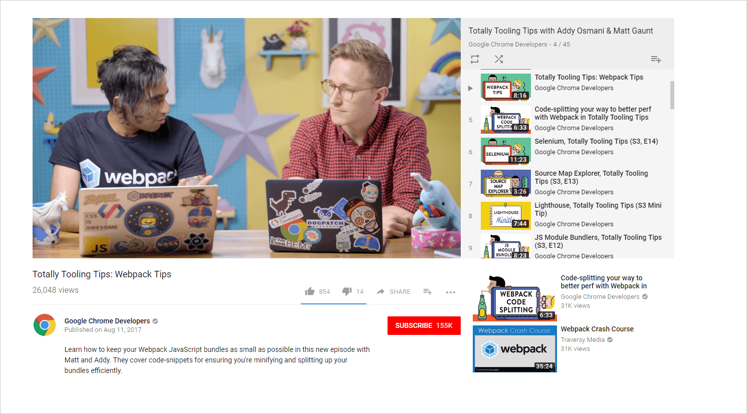 Capture d'écran d'un site d'hébergement de vidéos