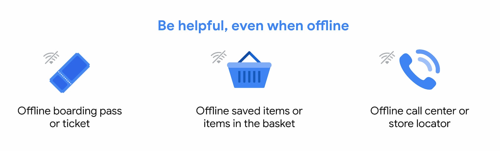 Essere utile, anche offline.