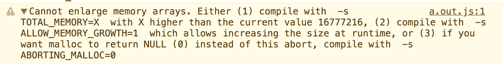 Captura de pantalla de la consola de Herramientas para desarrolladores que muestra un error.
