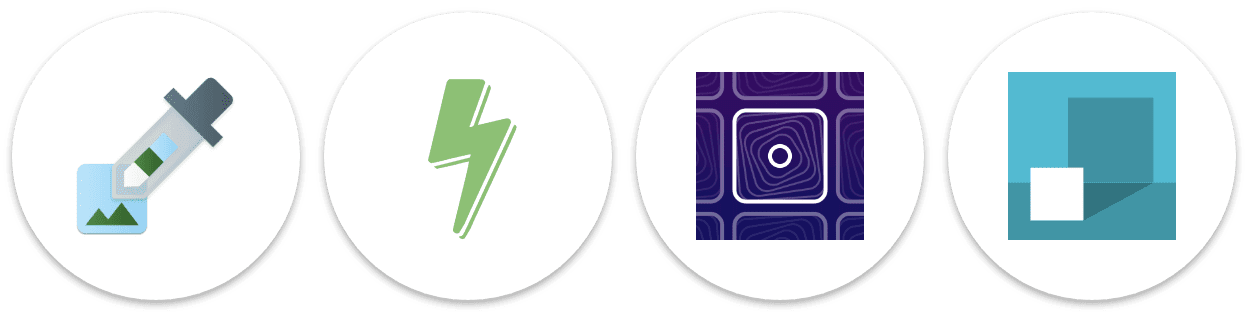 Android पर सफ़ेद गोले में PWA आइकॉन