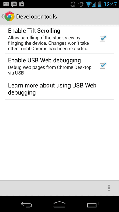 Allow USB Debugging