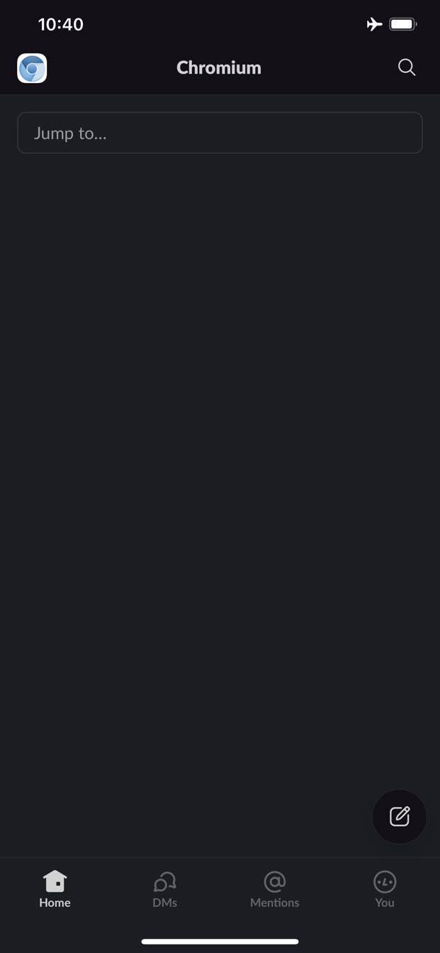 離線時使用 Slack 行動應用程式。