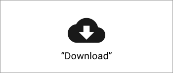 A download icon is a good example.