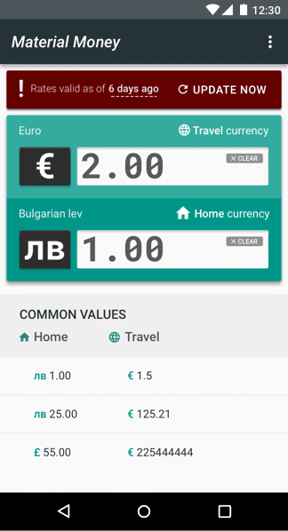 Material Money uygulaması güncel değil.