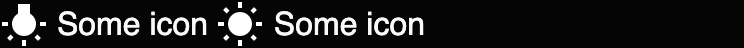 White icons and text on a black background.