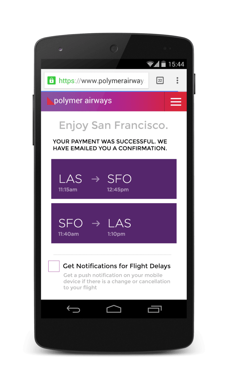 Beispiel für eine gute UX für Push-Benachrichtigungen von Owen Campbell-Moore