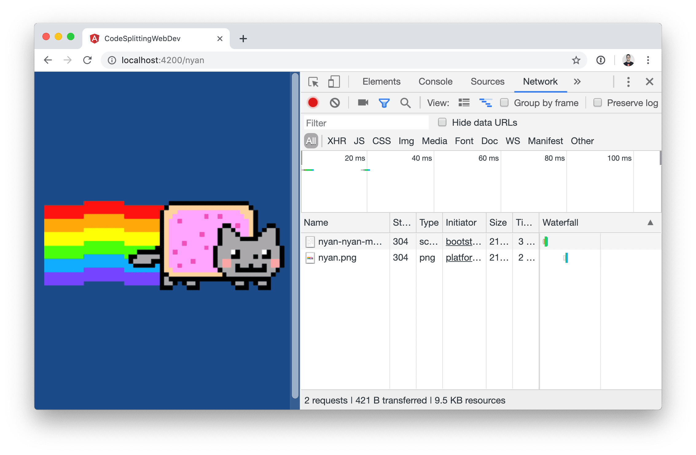 Chargement différé des groupes JavaScript avec fractionnement du code au niveau de la route