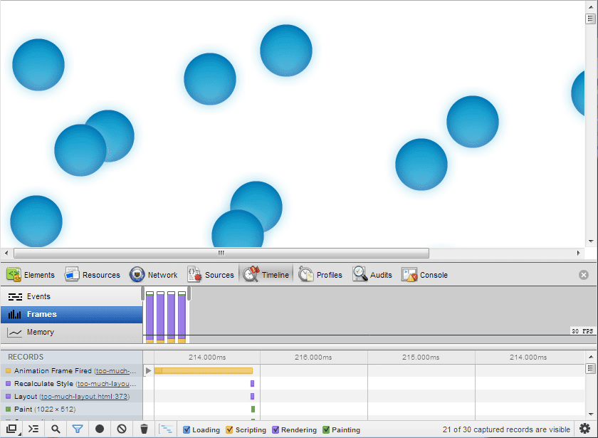 A demo with far too much layout