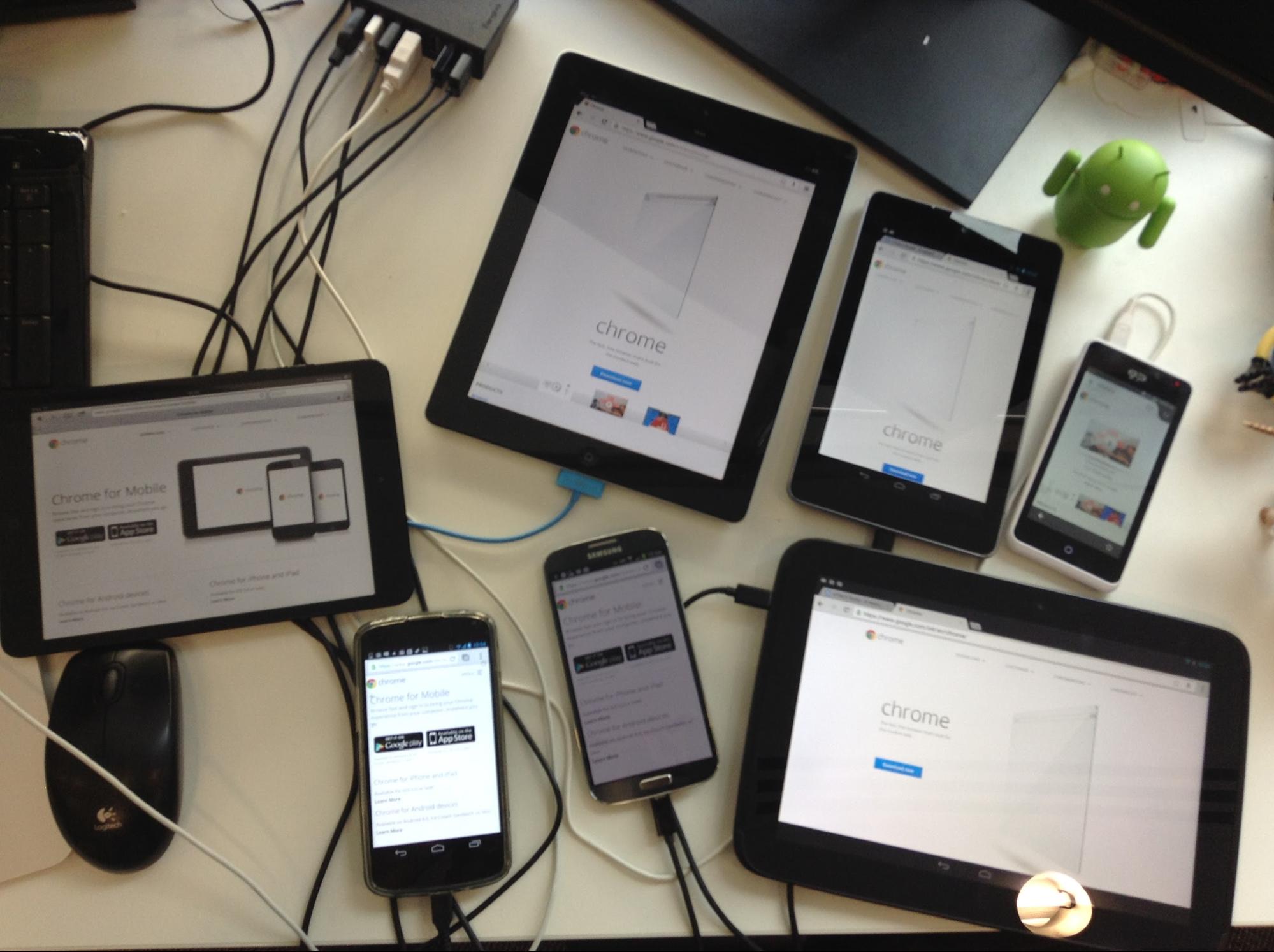 Mobile device testing