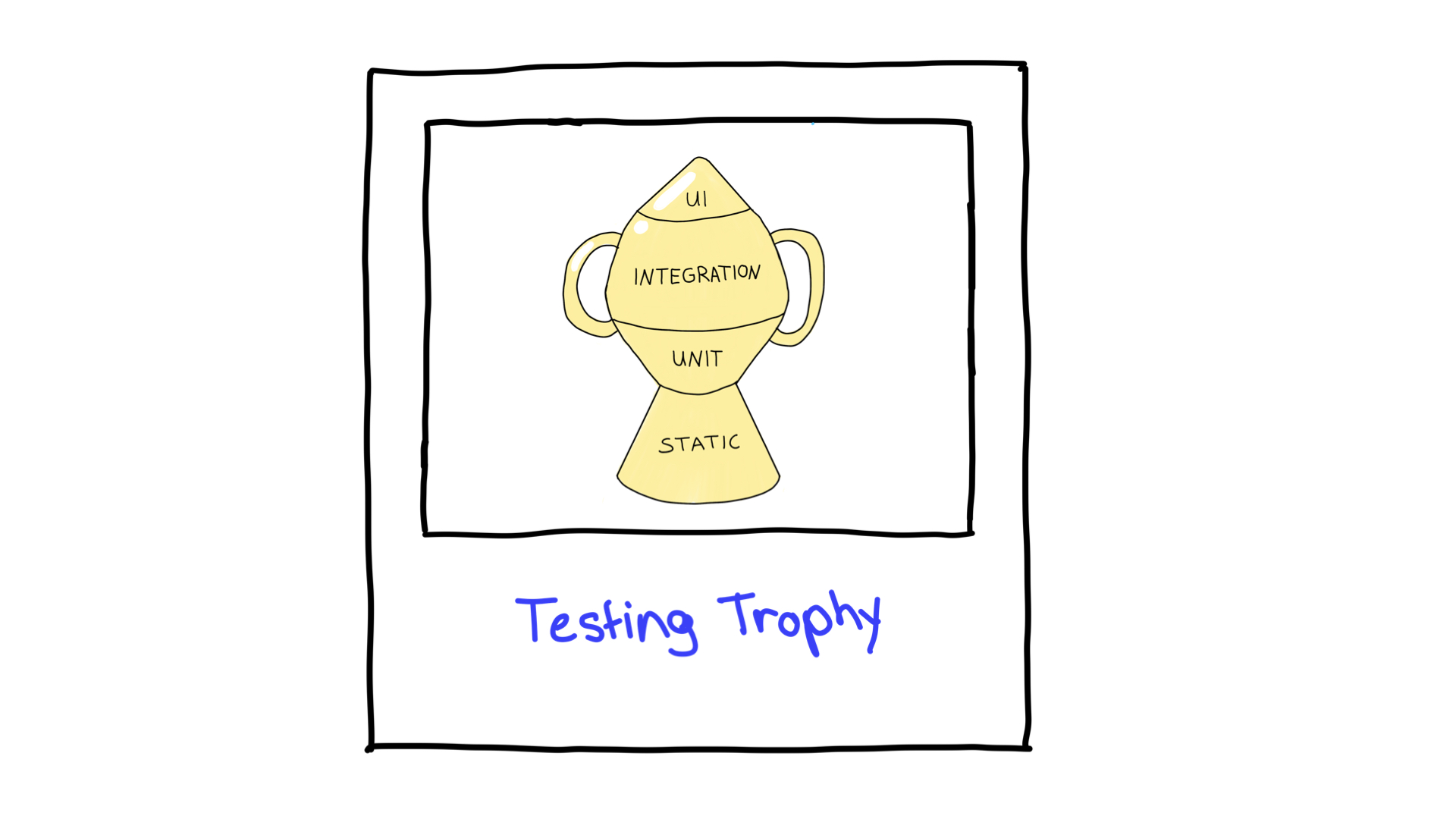 Le trophée du test.