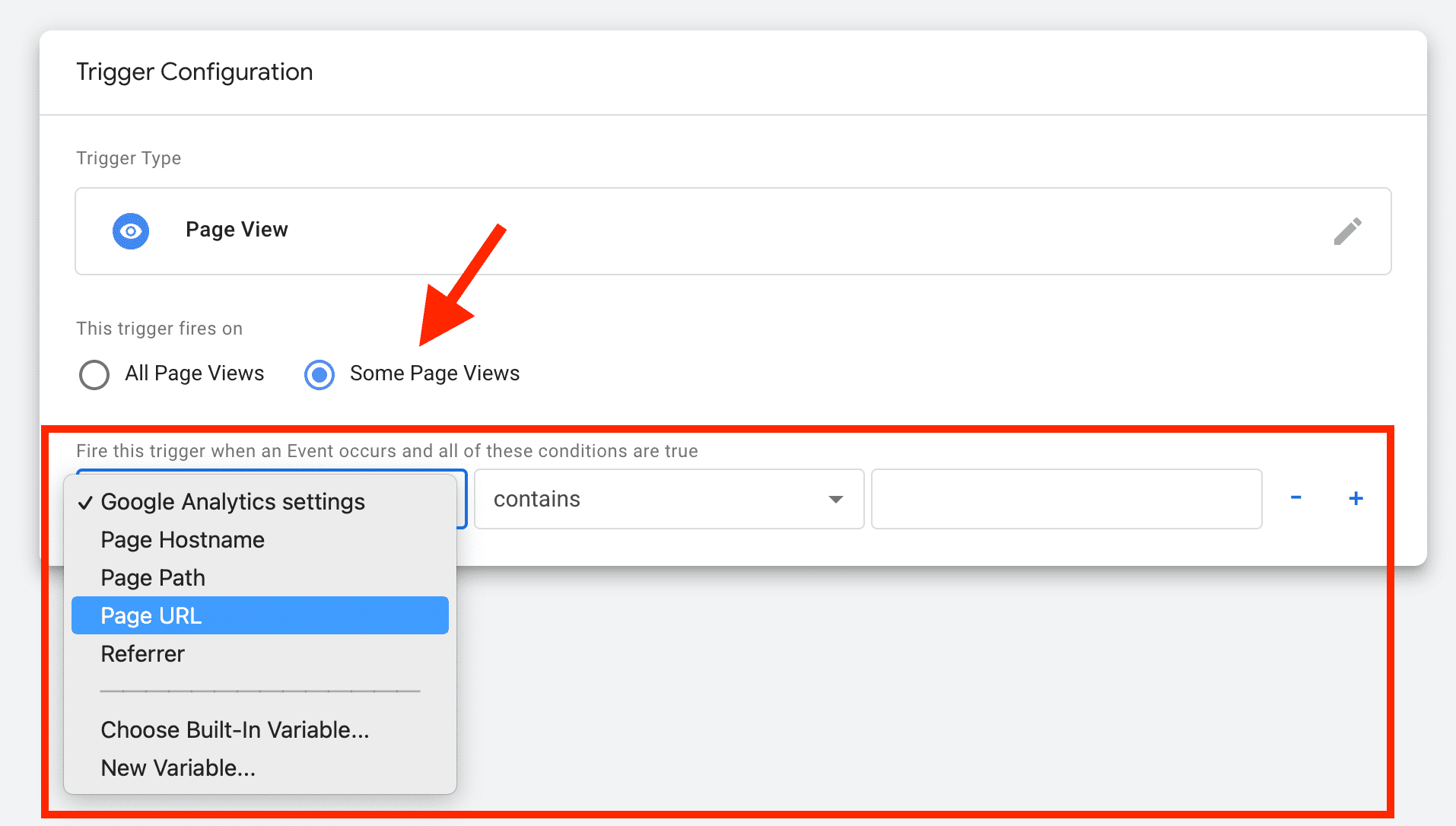 Warunki reguł w Menedżerze tagów Google