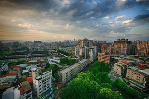 Stock image of cityscape.