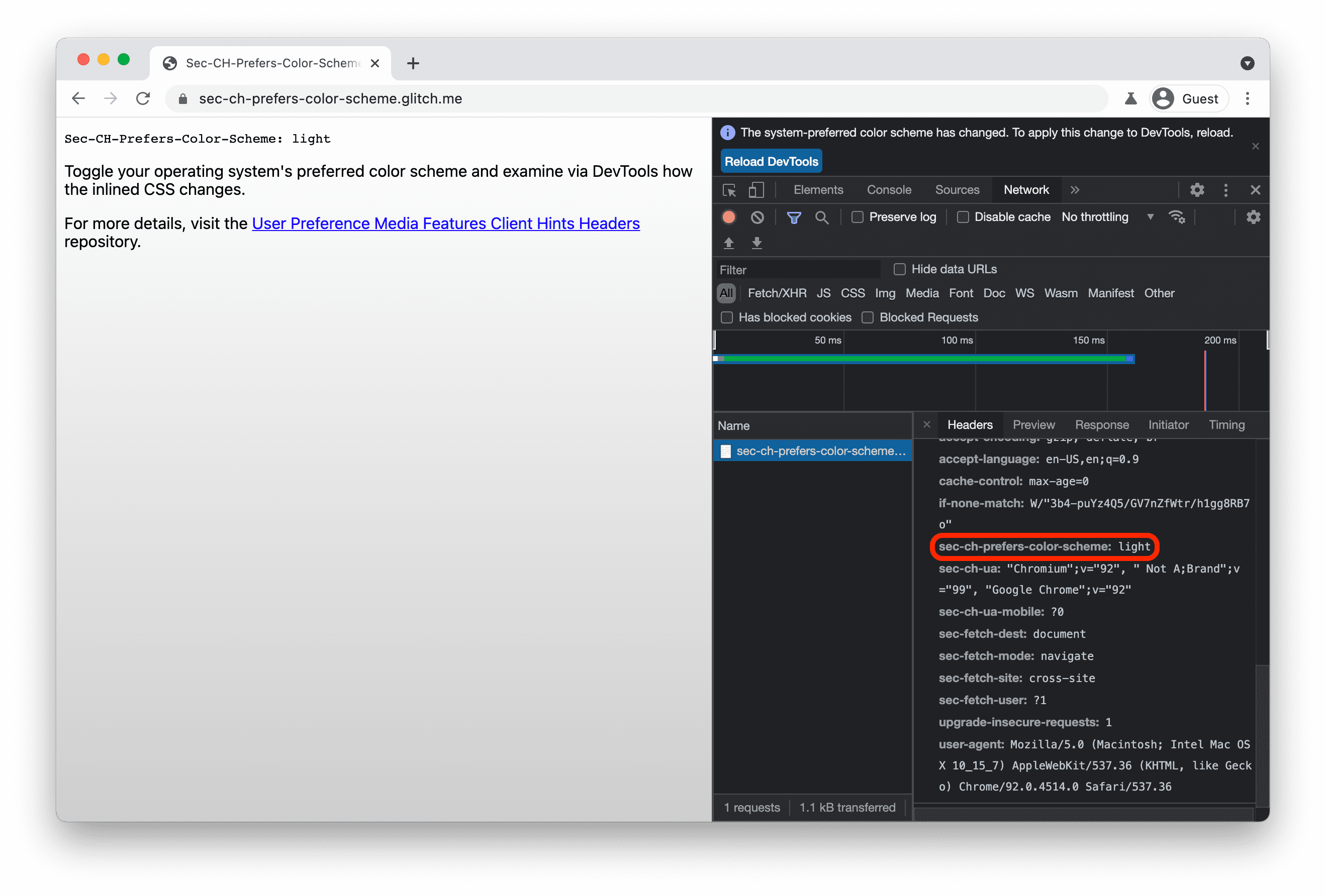 Sec-CH-Prefers-Color-Scheme: clair