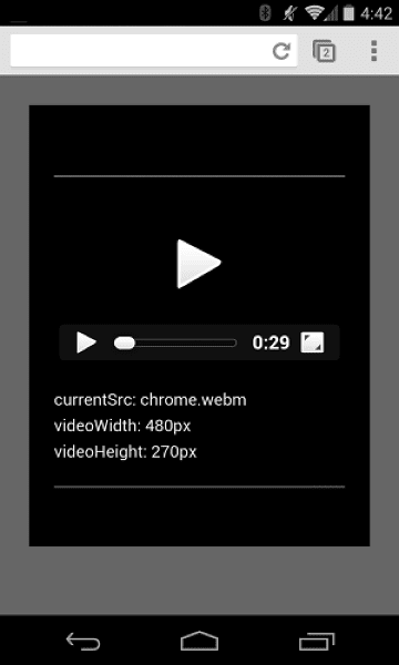 フォールバック ポスターがないと、動画が壊れているように見えます。