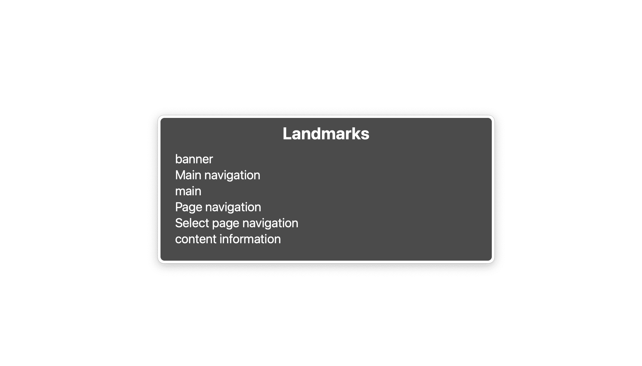 Landmarks 