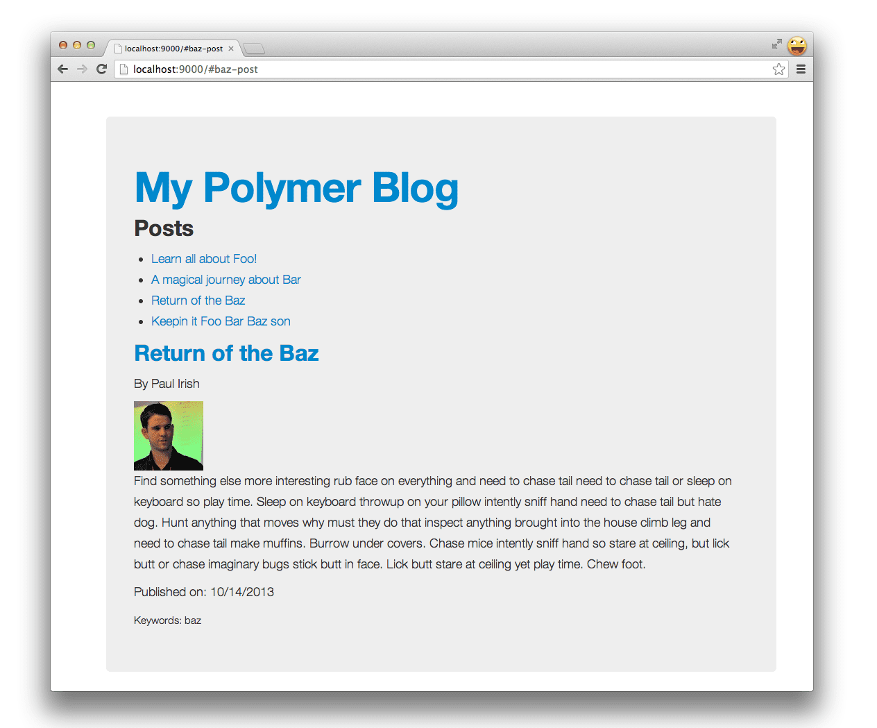 Polymer app