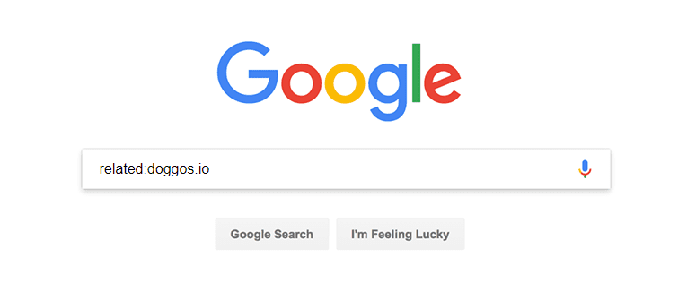 관련 키워드가 포함된 Google 검색 스크린샷