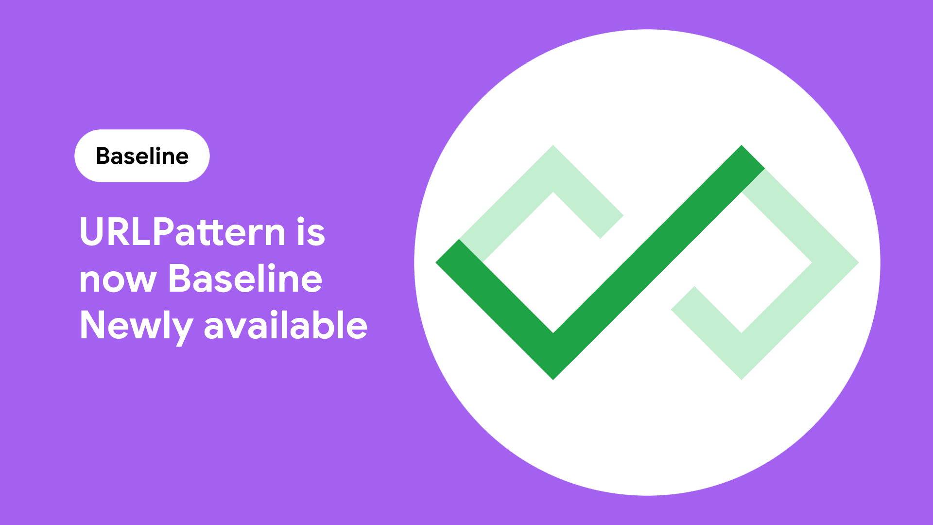 URLPattern is now Baseline Newly available