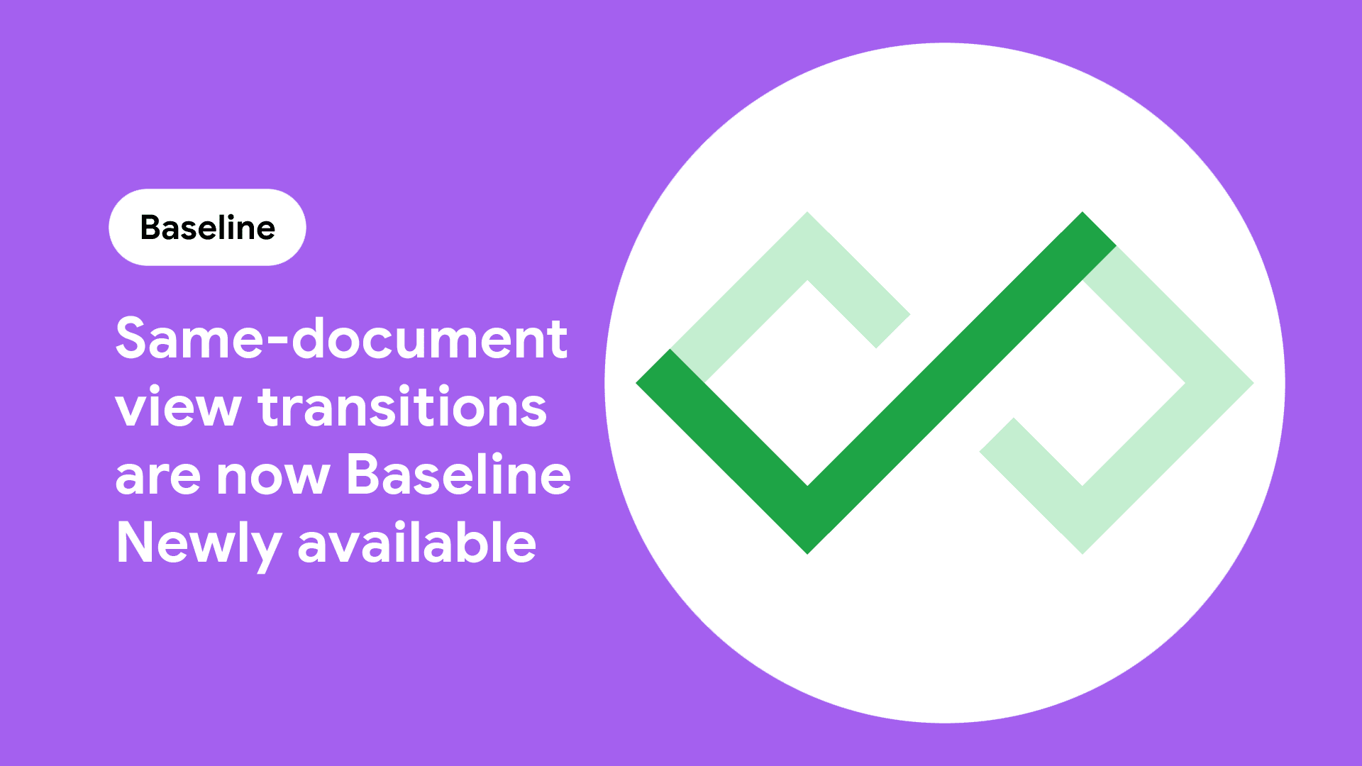 Same-document view transitions have become Baseline Newly available