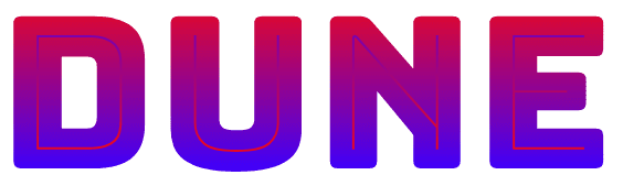 Screenshot of the Bungee Spice font with the word DUNE.