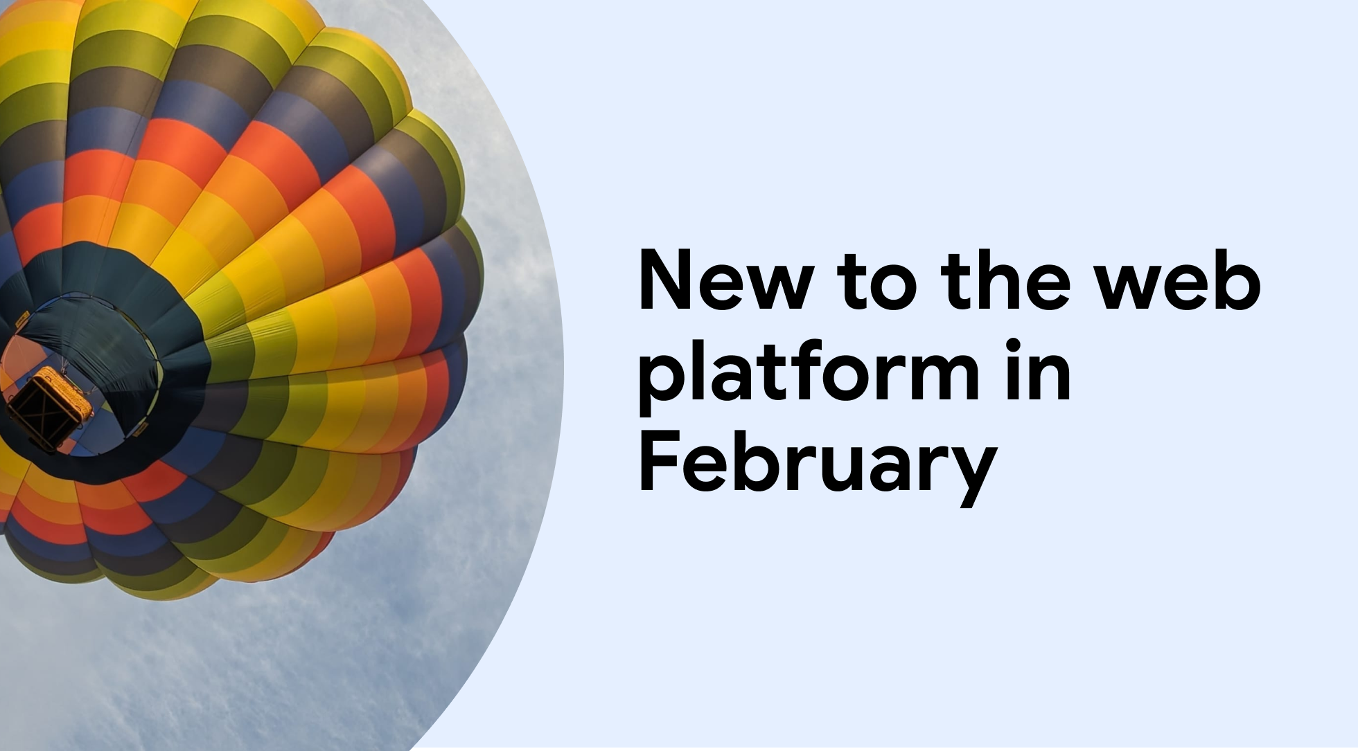 New to the web platform in February