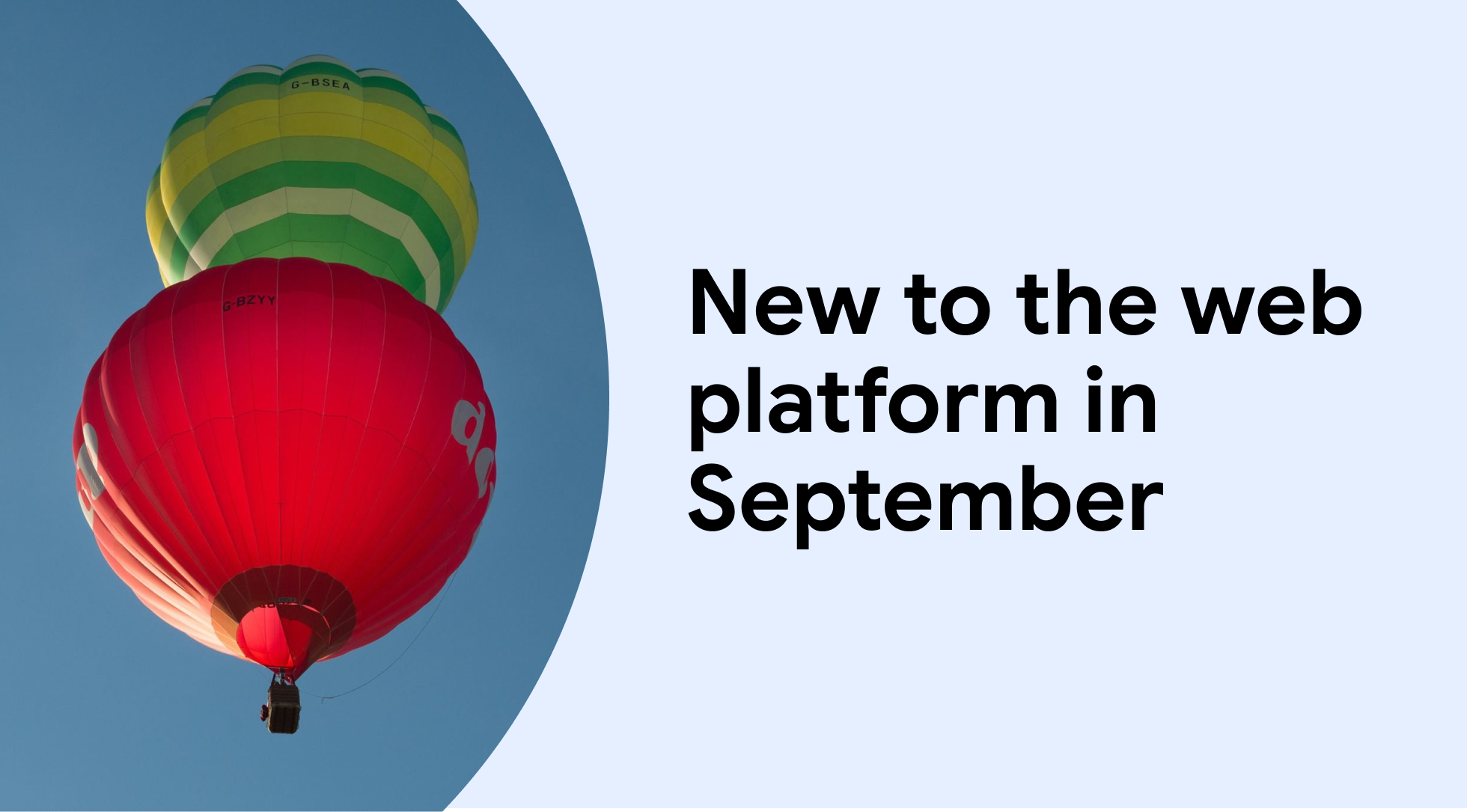 9 月にウェブ プラットフォームを導入 | Blog | web.dev