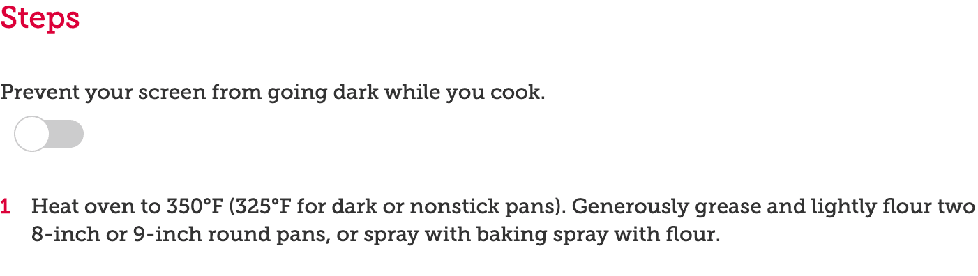 Botón de activación del bloqueo de activación de BettyCrocker.com