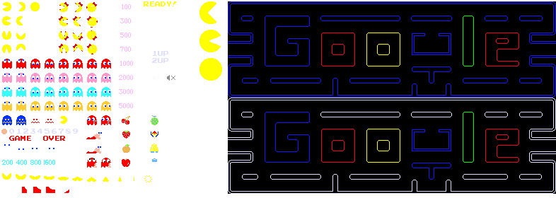Pac-Man doodle
