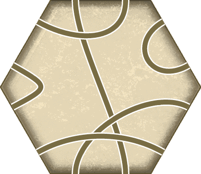 Thẻ thông tin hình lục giác đã hoàn tất.