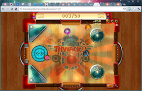 ภาพหน้าจอของ Thwack ที่เล็กลงในหน้าต่างเบราว์เซอร์