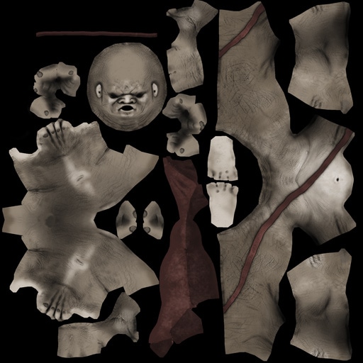 Textura para um dos trolls da floresta Trollshaw