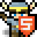 Assaut ! Arène avec un logo HTML5 masqué