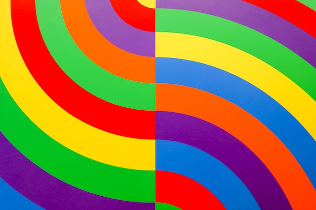 オリジナルの虹のパターン。