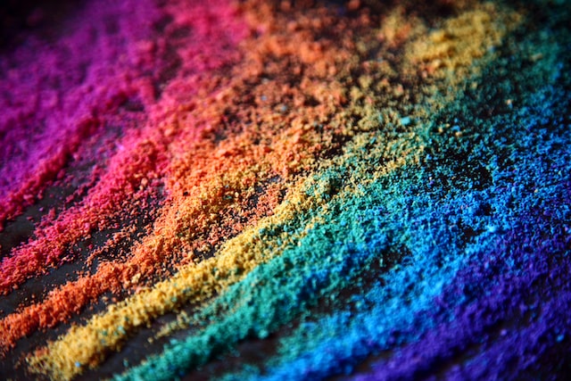 Sable arc-en-ciel d'origine.