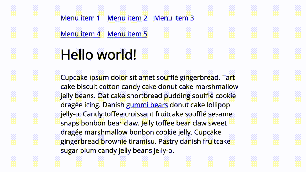 Visualizza l'anteprima di CodePen con lo stato attivo della tastiera.