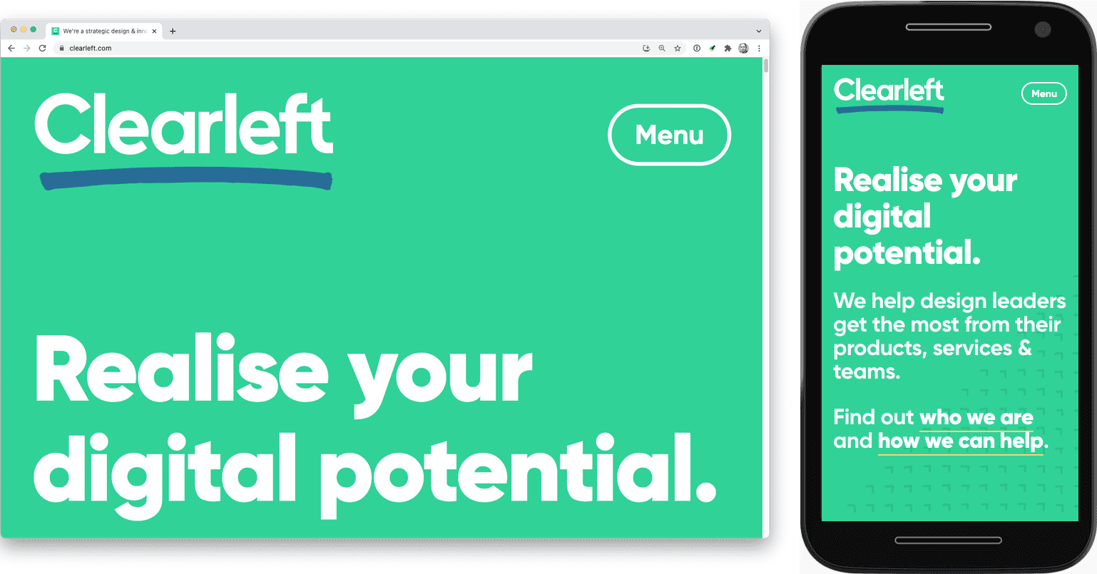 Clearleft.com のウェブサイト。