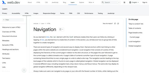 Navigation | web.dev